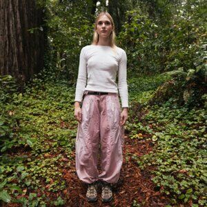 Kawa Club Cicada Pants - Pink NWT Small Tall